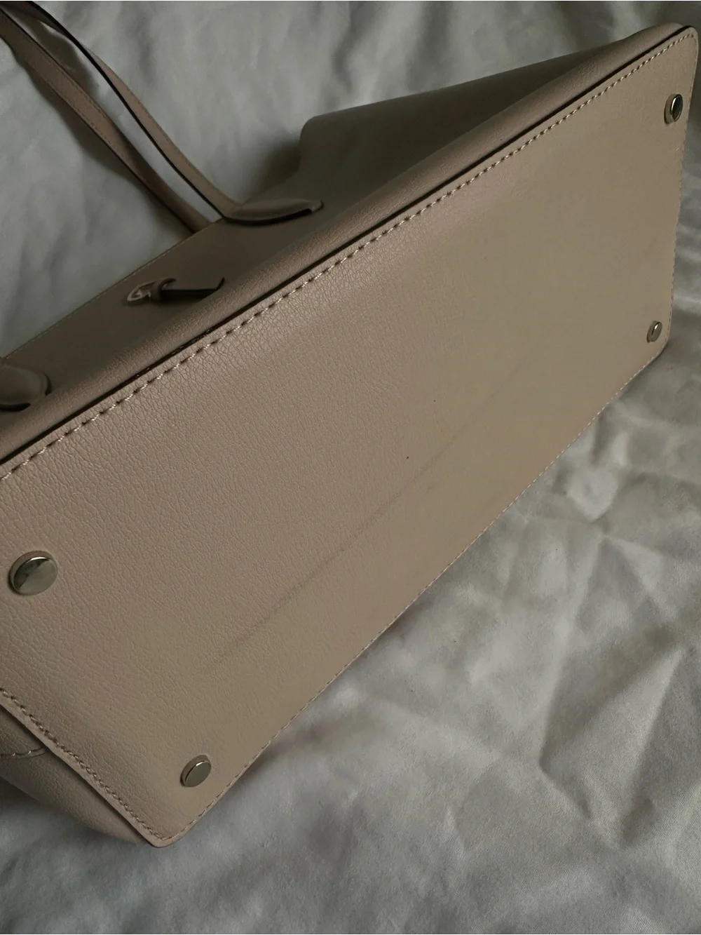 kate spade Blush Pink Leather Tote with Gold Accent